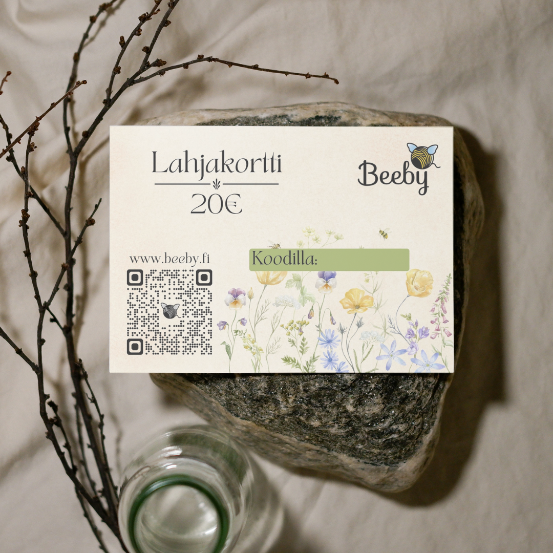 Lahjakortti 20 euroa.